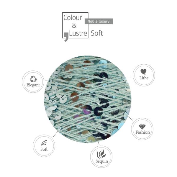 3MM 6MM Sequins Paillette Yarn Cotton Crochet Fancy Design For Crafting And Knitting