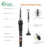 Household Tool Soldering Iron Kit / Set 11 in 1 60W 200 - 450℃ Green K019