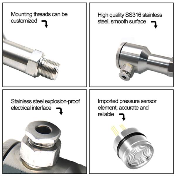 High Accuracy Diffused Silicon Pressure Transmitter Comply With EMC Standards