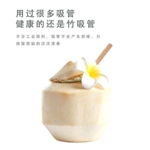 Eco Friendly Disposable Bamboo Straws Reusable Drinking Straws Juice Usage