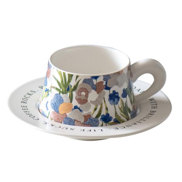 250ml Porcelain Cup Latte Mugs Ceramic Tasse Taza Cafe Coffee Occasion Business Gifts