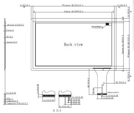 11.6 Inch ILITEK Touch Screen Panel Anti Interference Industrial Control