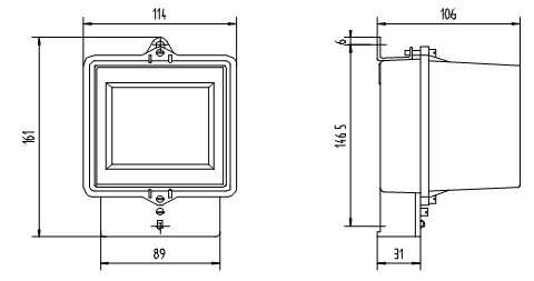 Analog Display Single Phase 2 Wire Electromechanical Energy Meter 5Amp 10Amp 20Amp