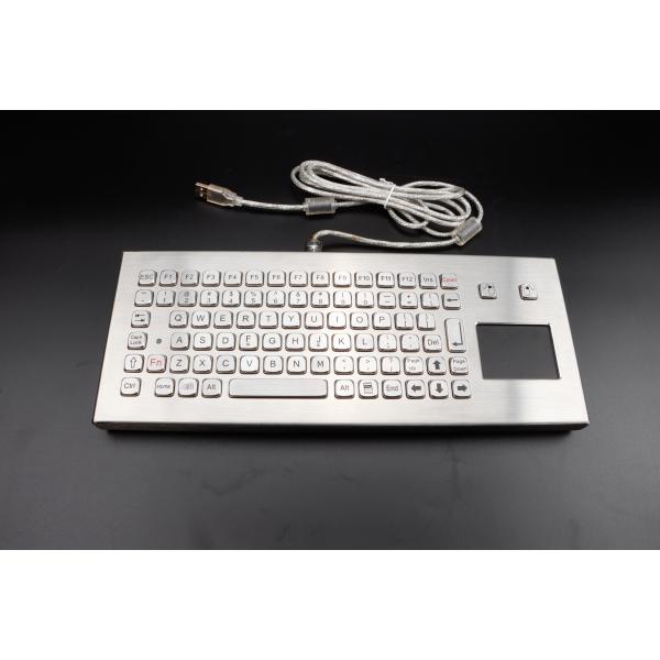 IP68 USB Metal Industrial Keyboard with Ruggedized Touchpad for Coal Mine