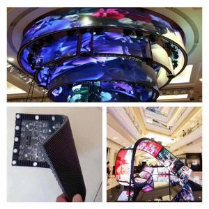 Quality Indoor Curved Flexible LED Screen Display Soft LED Module 320X160mm Front Maintenance for sale