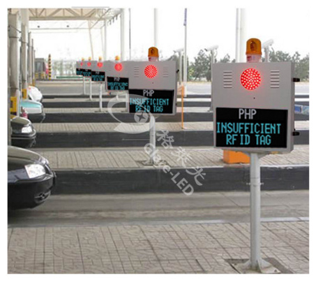 Dual Color P4.75 Led Traffic Display Screen Solution For Outdoor Toll Stations