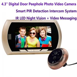 China 4.3 Digital Door Peephole Viewer Photo Video Camera Recorder Home Security Smart PIR Video Doorbell IR LED Night Vision on sale