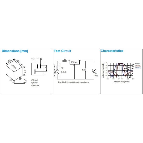 1651203473933398.jpg LT450U Ceramic Filter With 3 Pins Dip Type 450KHz