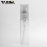 Non Spill Round Cosmetic Sample Bottles Customized Color For Liquid Screw Spray