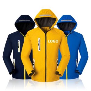 Quality Custom Logo Outer Wear Apparel Spandex Polyester Softshell Jacket Windbreaker for sale