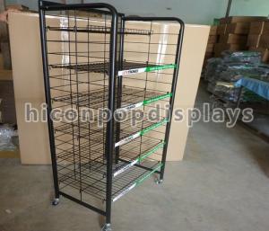 Quality Metal Wire Display Shelving Five Tiers , Light Bulb Display Stand for sale