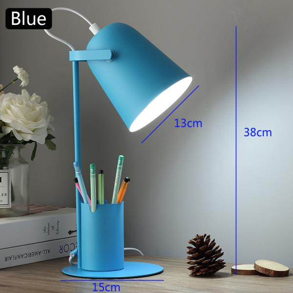 Creative Nordic Iron Art Table Lamp LED Fashion Reading Dimming Desk Lamp with Plug(WH-MTB-55)