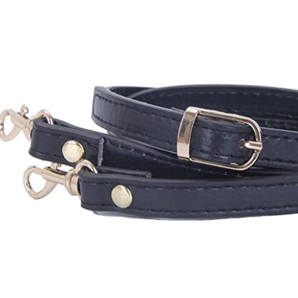 150cm Dustproof Black Adjustable Leather Purse Straps ODM Alalamu