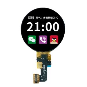 China 1.32  Inch Round TFT Display 360x360 Resolution QSPI Interface Driving IC GC9C01  450C/D brightness on sale