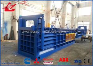 China Auto Waste Paper Baler Machine Manual Belting With Feeding Conveyor Y82W-125 on sale