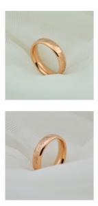 China Fashion women jewelry titanium steel ring rose gold plating bands finger ring  on sale