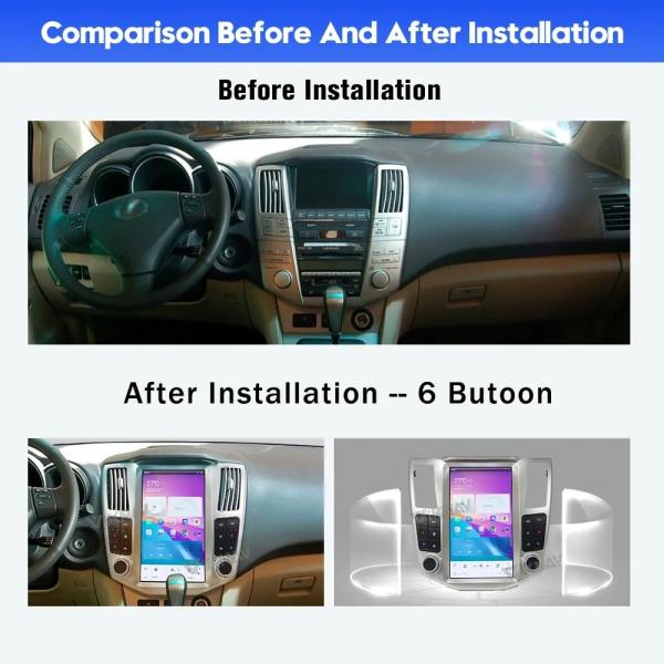 12.1 Inch Touch Screen Car radio For 2004-2008 Lexus RX Series Navigation GPS Multimedia Player Wireless Carplay 4G