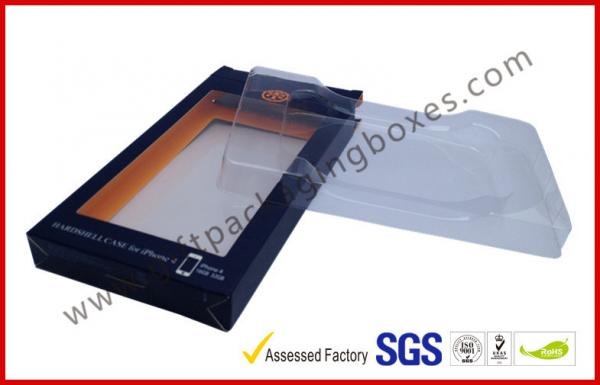 Buy Coated Paper Card Board Packaging , Spot UV Blister / Plastic Tray Packing for Iphone Cases at wholesale prices
