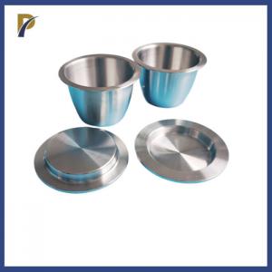Quality Flanged Rims Zirconium Crucible With Lid For Fusion Flux ICP-OES Analyses for sale