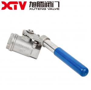 Quality Xtv Coc / ISO/CE Full Bore 1500wog BSPT Spring Return Handle 2PC Ball Valve Solution for sale