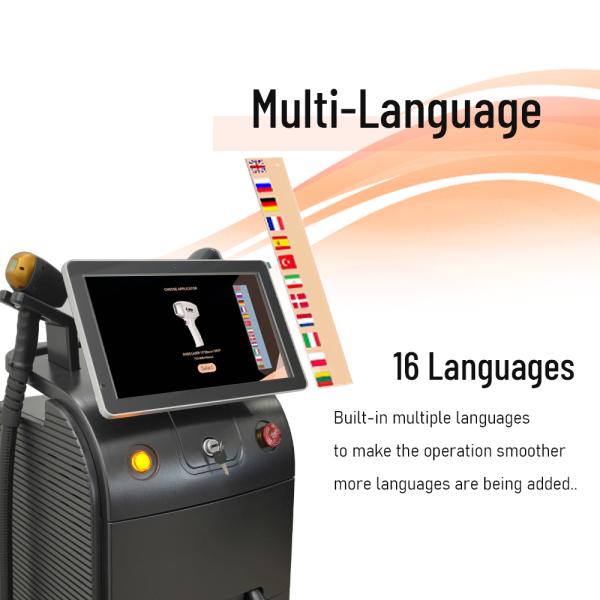 Stationary Q Switched Nd Yag Laser Machine Professional Pico Laser Tattoo Removal Machine 808nm