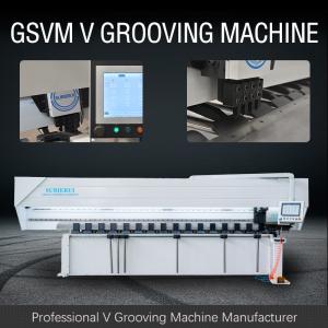 China 4000mm Sheet Grooving Machine Automatic V Grooving Machine Metal Furniture on sale