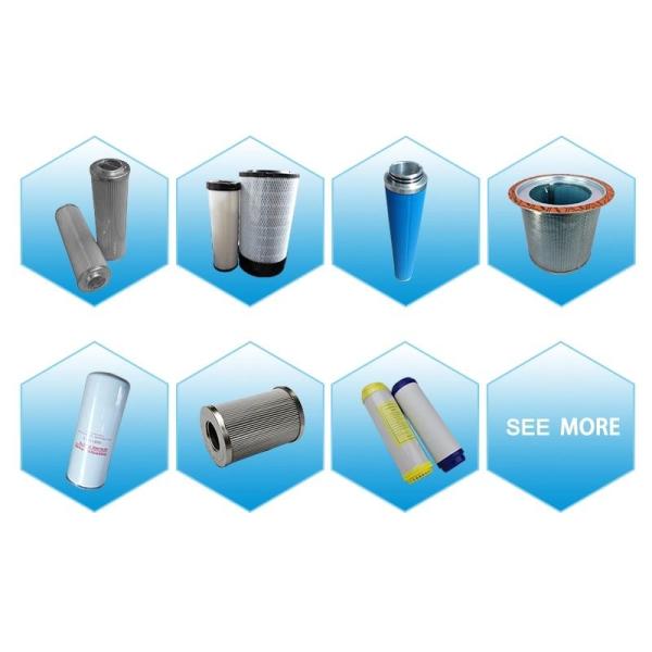 Wide Pleat Width Screw Compressor Oil Filter High Filtration Efficiency