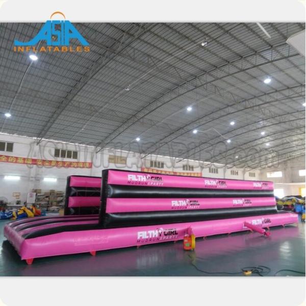 72M Long Interactive Inflatable 5k Obstacle Course / Insane Inflatable Fun Run