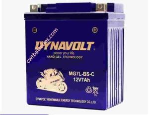 Quality DYNAVOLT MG7L-BS-C BATTERY 12V 7Ah New Original Gel Series Motorcycle Battery for sale
