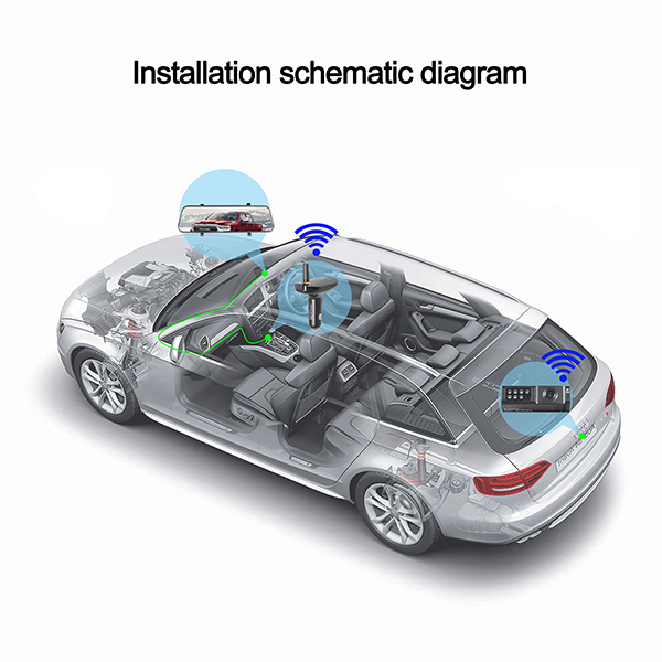 1080P Lens Angle 120 Degree Backup Camera Monitor AHD Receiver