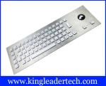 Robust IP65 Illuminated Metal Keyboard Customizable With Trackball