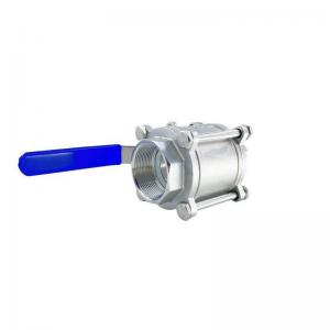 China 3 PC Stainless Steel SS316/304 CF8 CF8m Ball Valve for Water Media Industrial Usage on sale