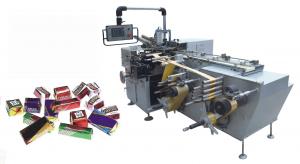 China 380V 50Hz Chocolate Foil Wrapping Machine With Strike Band And Sealing on sale