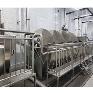 380V Poultry Butcher Machine Spiral Chicken Chiller Machine Customized