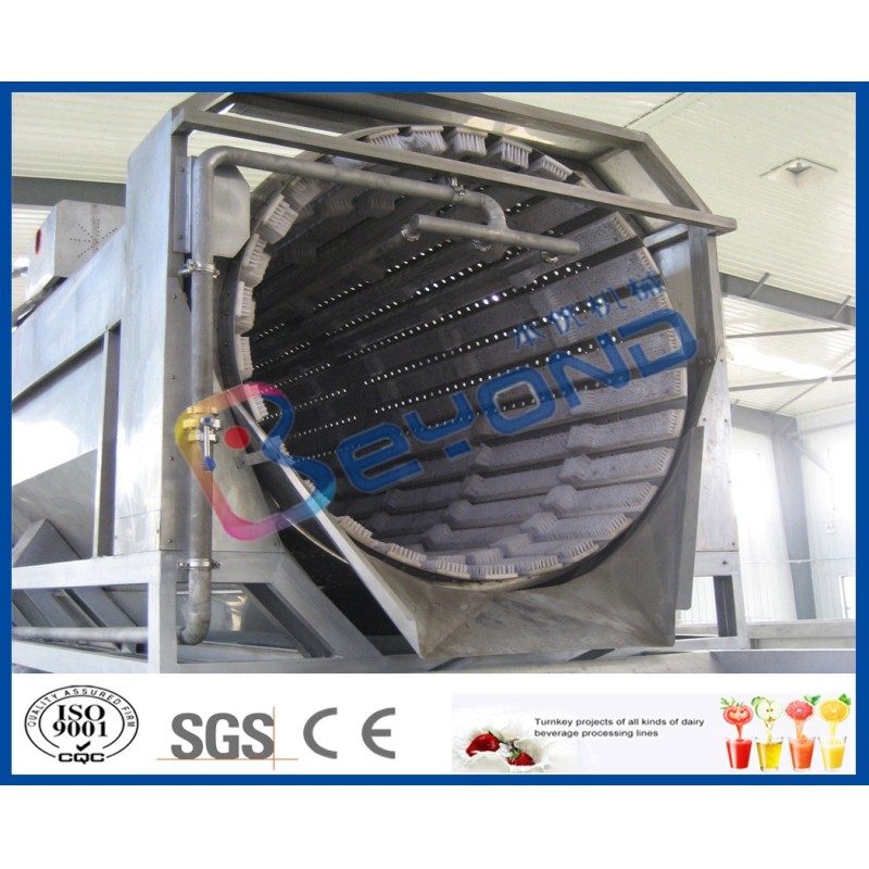 5t/H Industrial Fruit Vegetable Washing Machine Rotating Drum