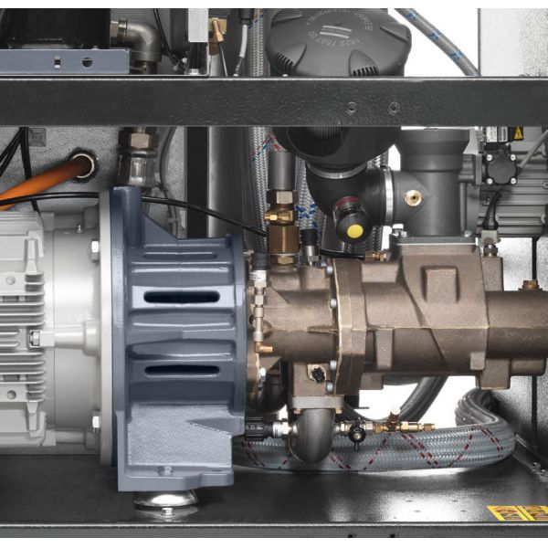 Oil Free Atlas Screw Air Compressor with LZ Premium Piston 230V 400V Voltage