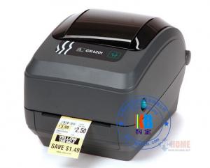 Quality 203 DPI  GK420T direct thermal label barcode ribbon printer for asset shipping label printing for sale