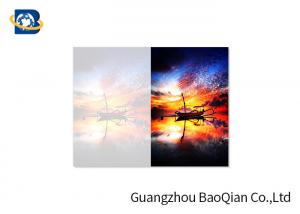 China PET / PP Material 3D Picture Cards , Custom Lenticular Cards Beautiful Landscape Pattern on sale