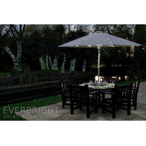 Quality 17m 100LED outdoor White Solar LED string party lights for sale