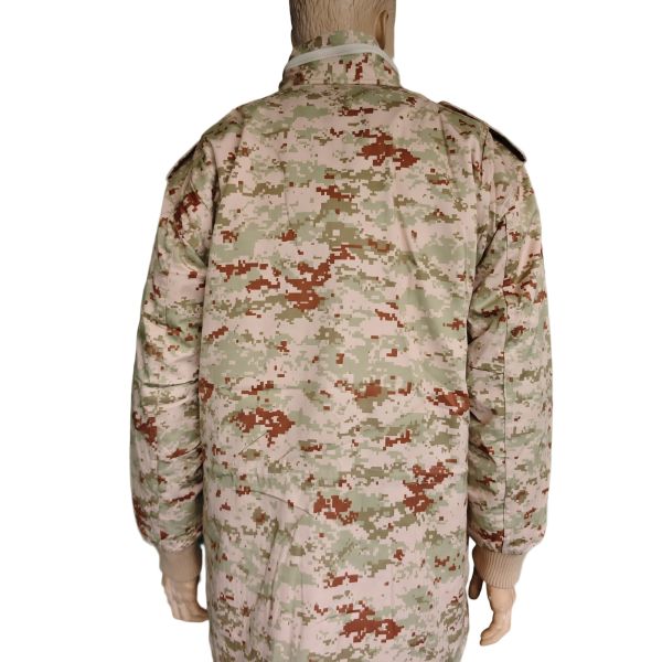 Customizable Military Jacket with Detachable Thermal Liner