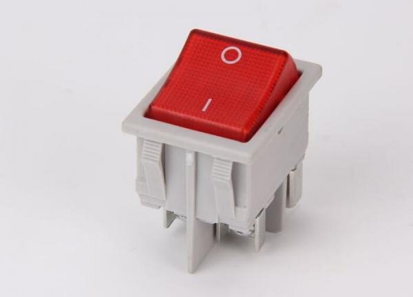 Buy Single Wide Lamp Rocker Switch , T125 Rocker Switch CE / ROSH / TUV Certificates at wholesale prices