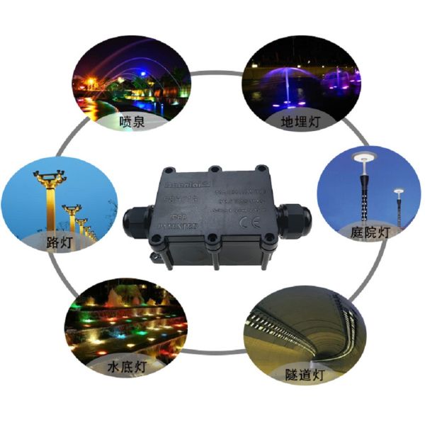 Underground Waterproof Electrical Junction Box 2 3 4 5 6 Channel 450V for street light