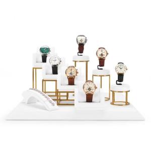 Quality OEM Logo PU Luxury Watch Display Wrist Watch Display Stand for sale