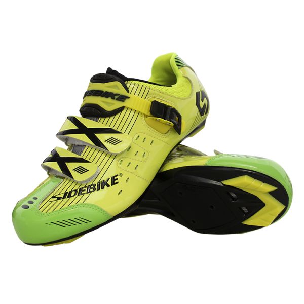 Anti Skid Fluorescent Cycling Shoes , Road Bike Riding Shoes Low Wind Resistance
