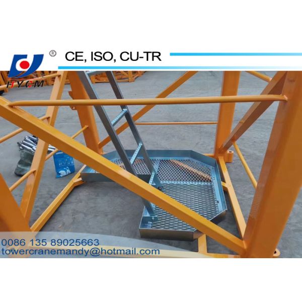 45m Tower Crane Luffing Jib Crane QTD4522 Fixed Jib Crane 1200KN.m Tower Crane Climbing Cage