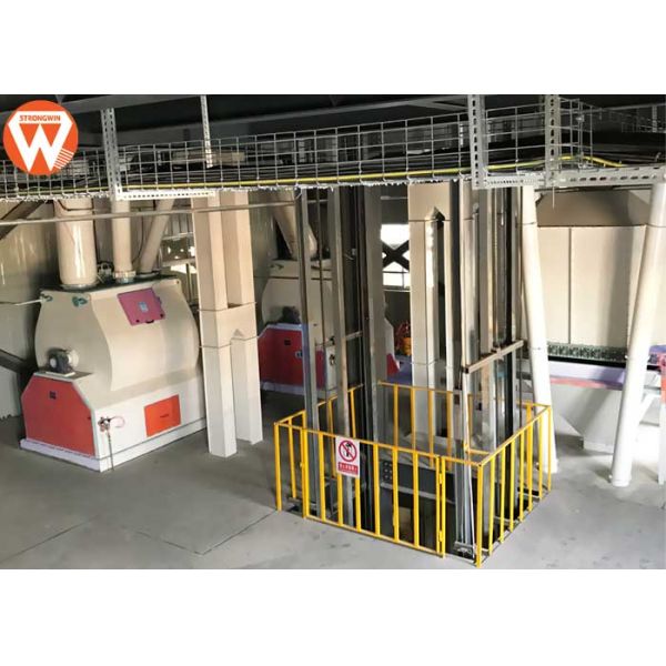 Full Automation Animal Feed Production Line Siemens Motor Adjustable Pellet Length