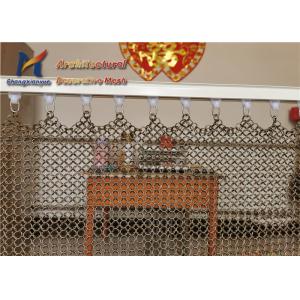 Quality Office Ring Mesh Curtain 1.5mm 12mm Mild Steel Mesh Panels for sale