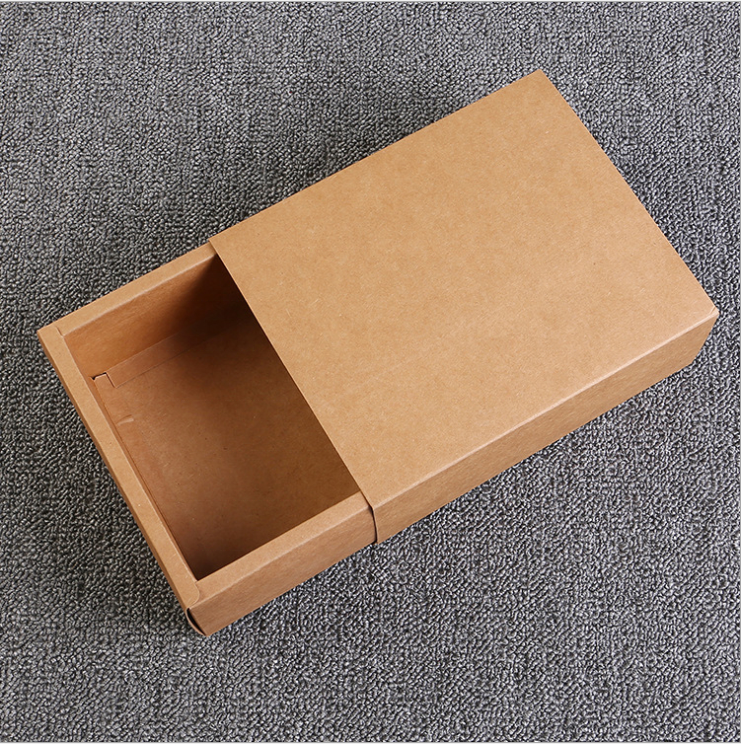 Recyclable Kraft Paper Gift Box With Drawer