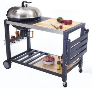 China Outside Commercial Kitchen Equipments Charcoal BBQ Grill With Cabinet And Table on sale