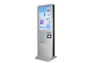 China Modern Cell Phone Charging Stations , Phone Charging Locker With 43 Inch Advertising LCD Screen on sale